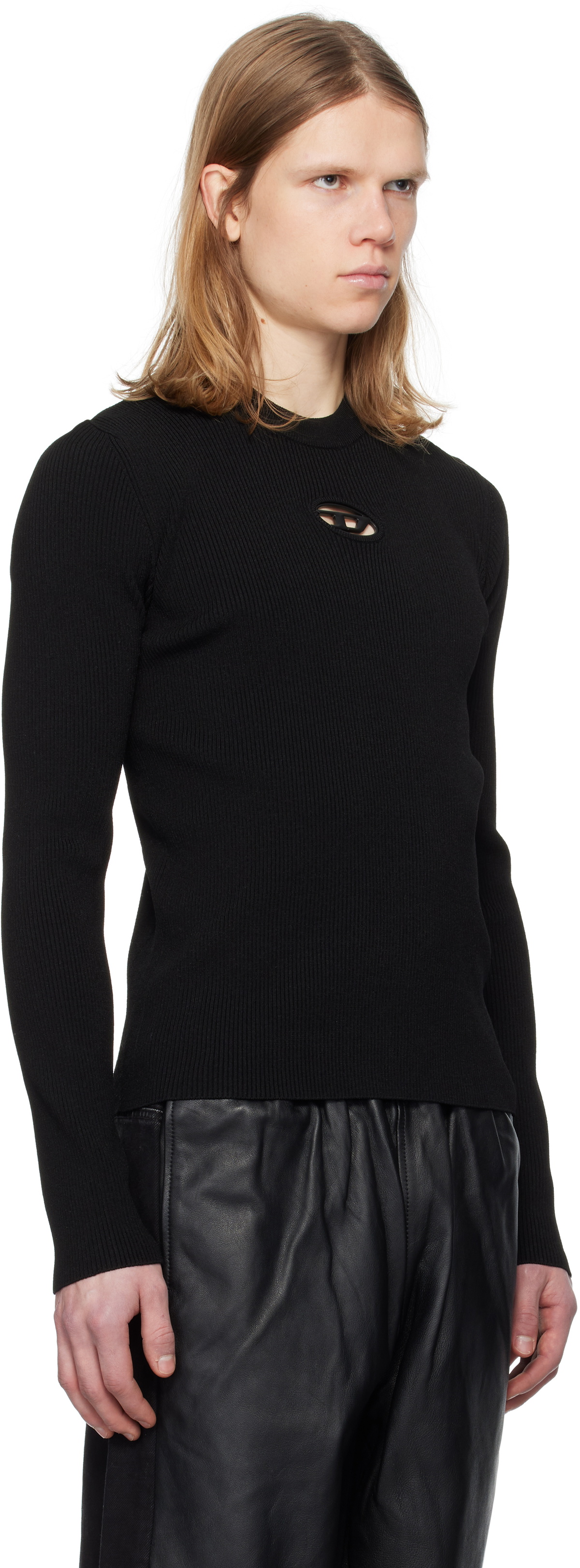 Diesel Black K-Zachary-Round Sweater Diesel