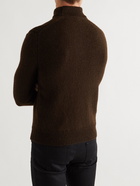 TOM FORD - Cashmere and Wool-Blend Mock-Neck Sweater - Brown