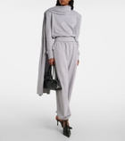 Magda Butrym Scarf-detail cotton-blend sweatshirt