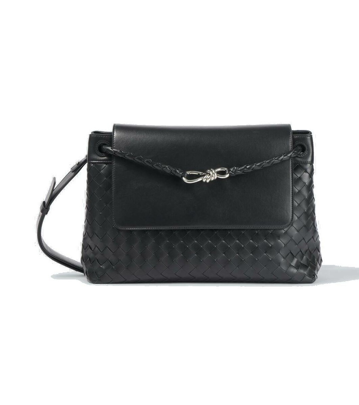Photo: Bottega Veneta Andiamo Medium leather messenger bag