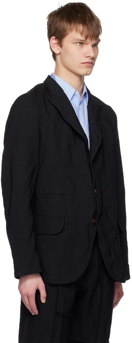 Comme des Garçons Shirt Black Peaked Lapel Blazer