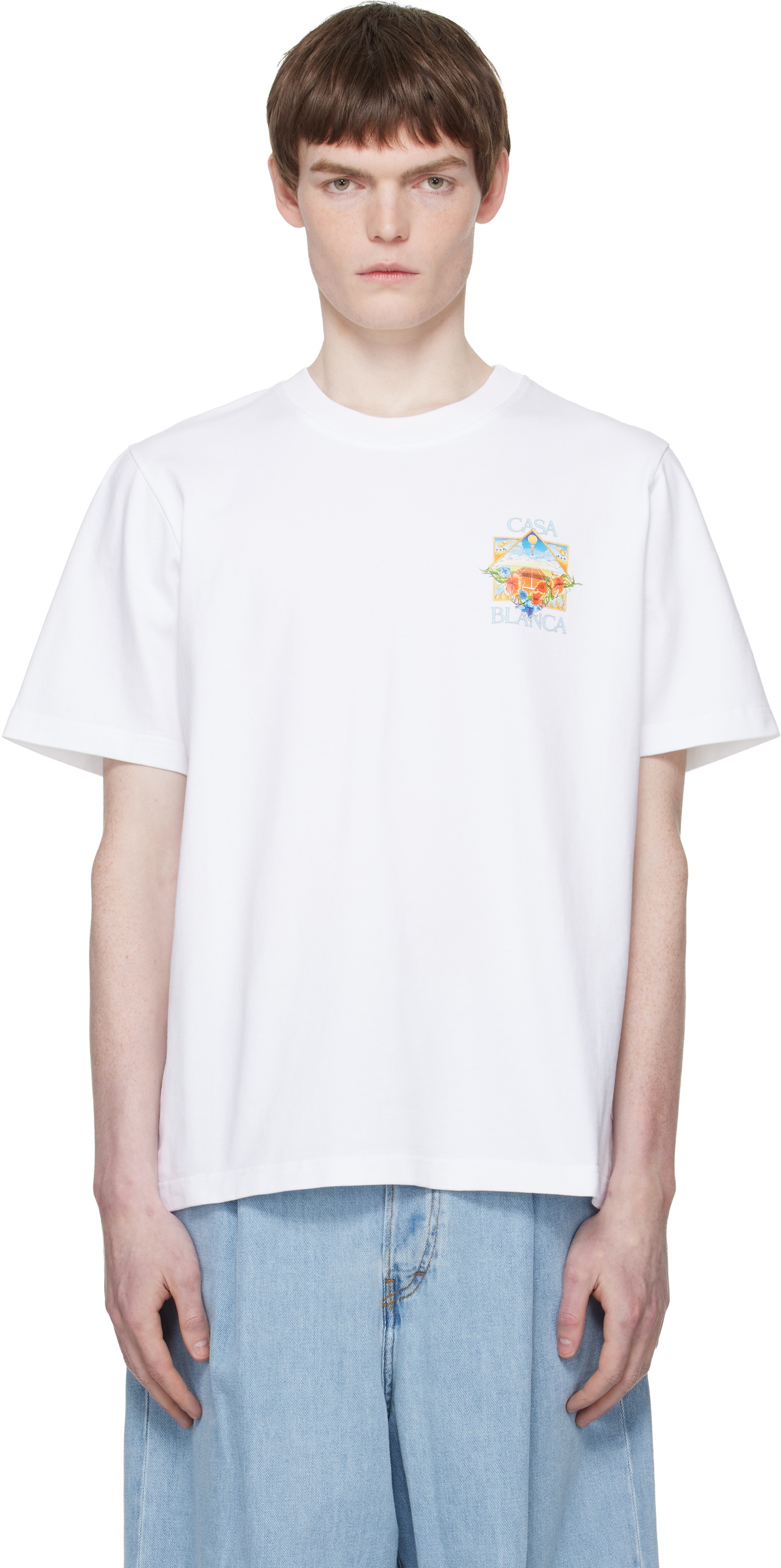 Casablanca Multicolor Crochet Tennis Shirt Casablanca