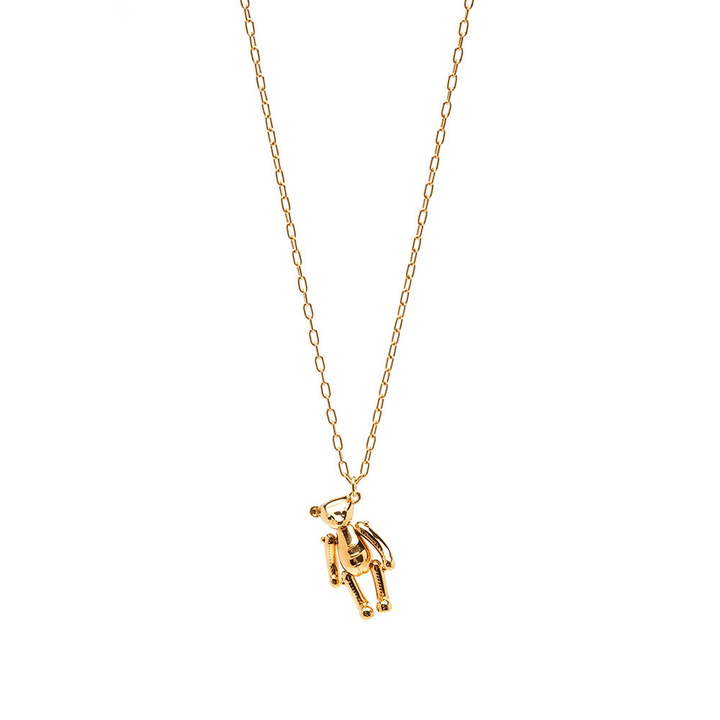 Photo: Ambush Men's Teddy Bear Charm Necklace in Gold