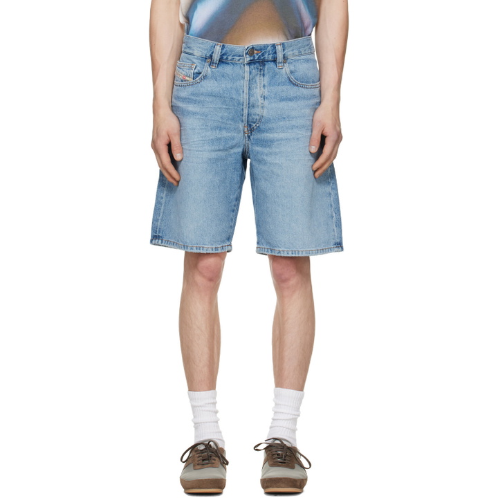 Photo: Diesel Blue Regular-Short Denim Shorts