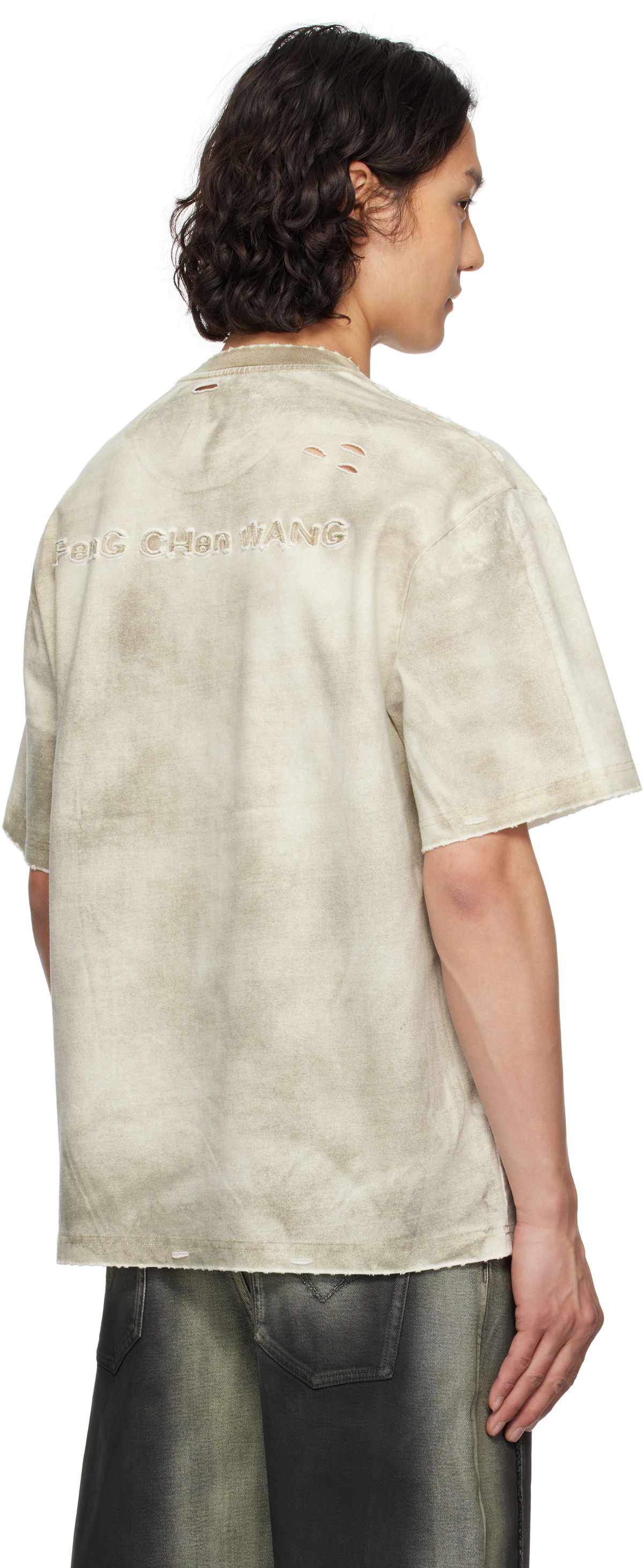 Feng Chen Wang Gray Sandwashed T-shirt