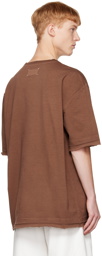 Maison Margiela Brown Raw Edge T-Shirt