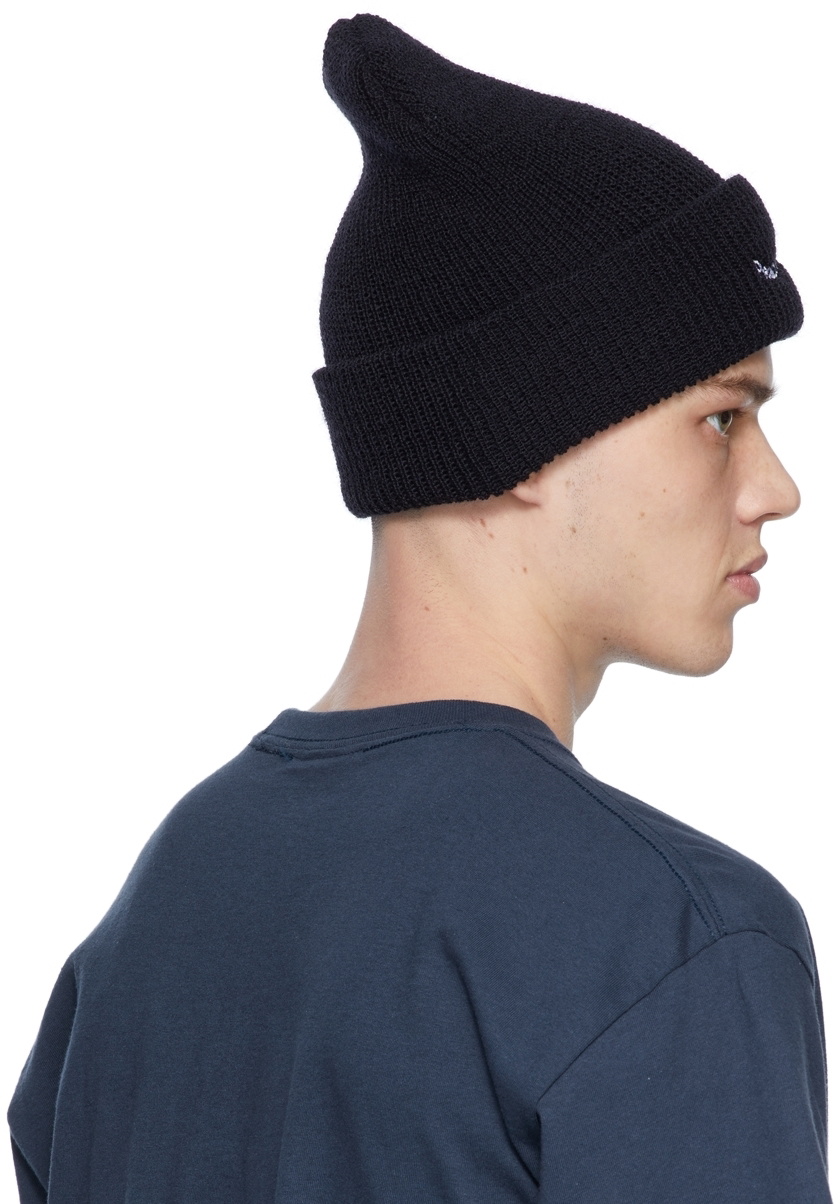 MUSEUM OF PEACE & QUIET Wordmark Beanie Museum of Peace and Quiet Signature Rib Knit Beanie in  main image 2