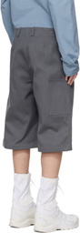 Rier Gray Antique Gabardine Shorts