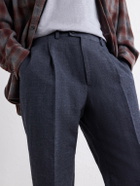 Kaptain Sunshine - Straight-Leg Wool, Linen and Hemp-Blend Suit Trousers - Gray