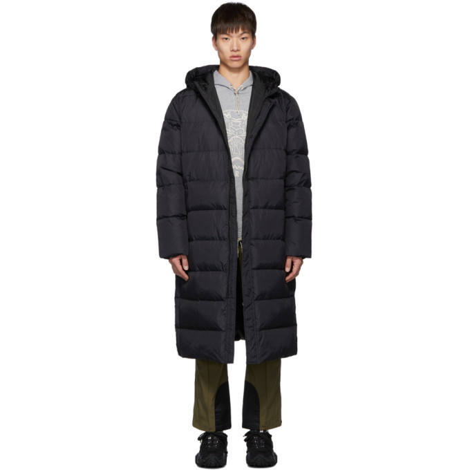 Photo: Kenzo Black Down Quilted Capsule Expedition Puffer Coat