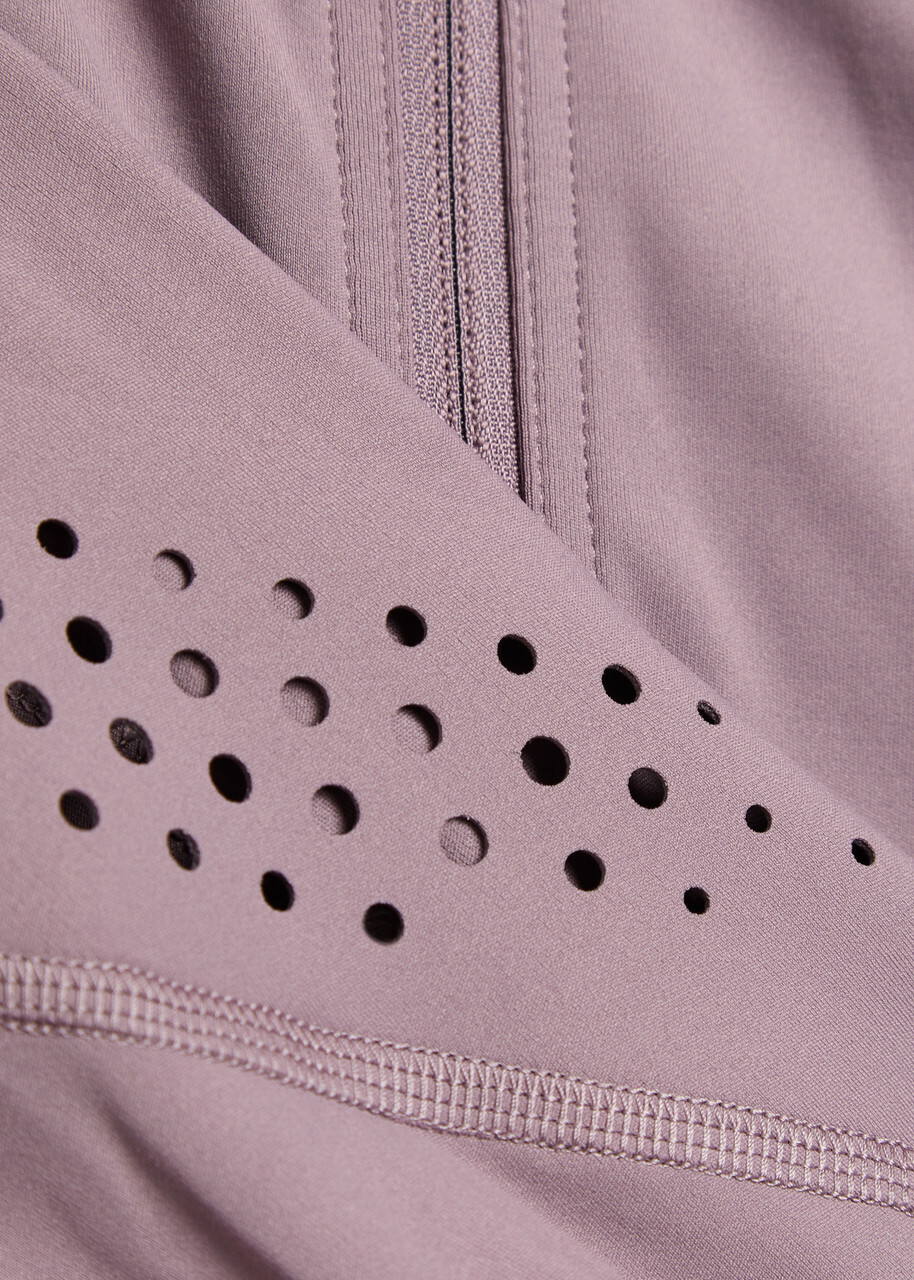 Adidas X Stella Mccartney Training Stretch-jersey Midlayer Jacket Purple