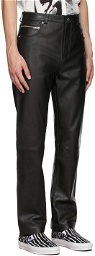 Stolen Girlfriends Club Black Limited Edition Leather Rider Trousers