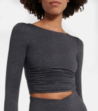 Varley - Always Warm Sloan cropped jersey top