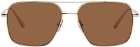 CHIMI Gold Aviator Sunglasses