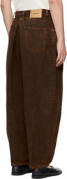 Hed Mayner Brown Denim Jeans