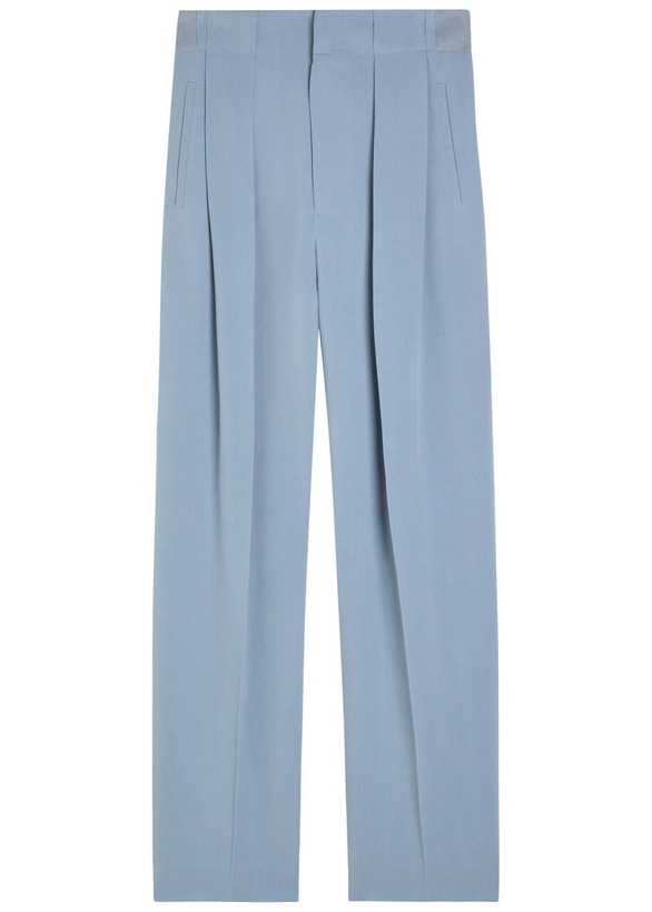 Photo: Victoria Beckham Pleated Tapered-leg Trousers Grey