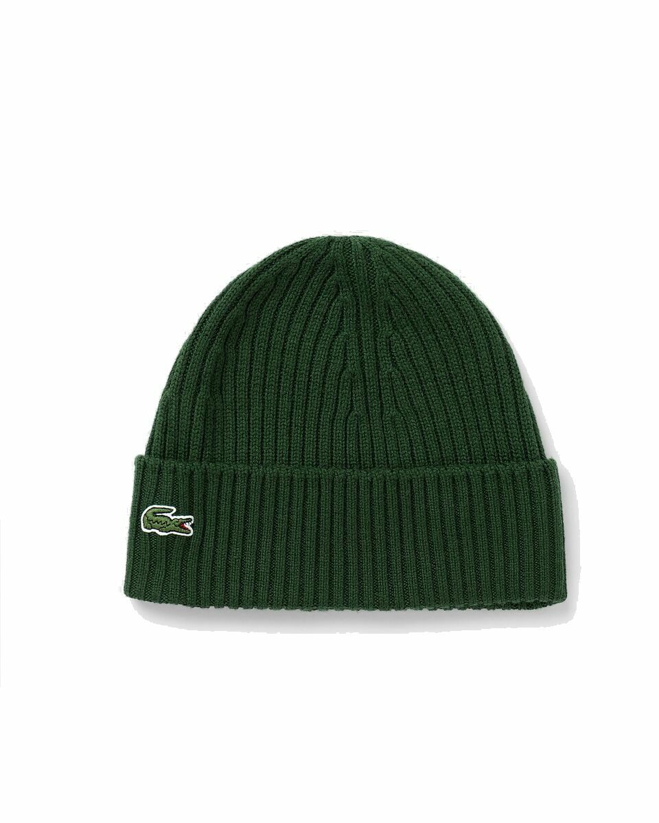 Lacoste Knitted Cap Green - Mens - Beanies Lacoste