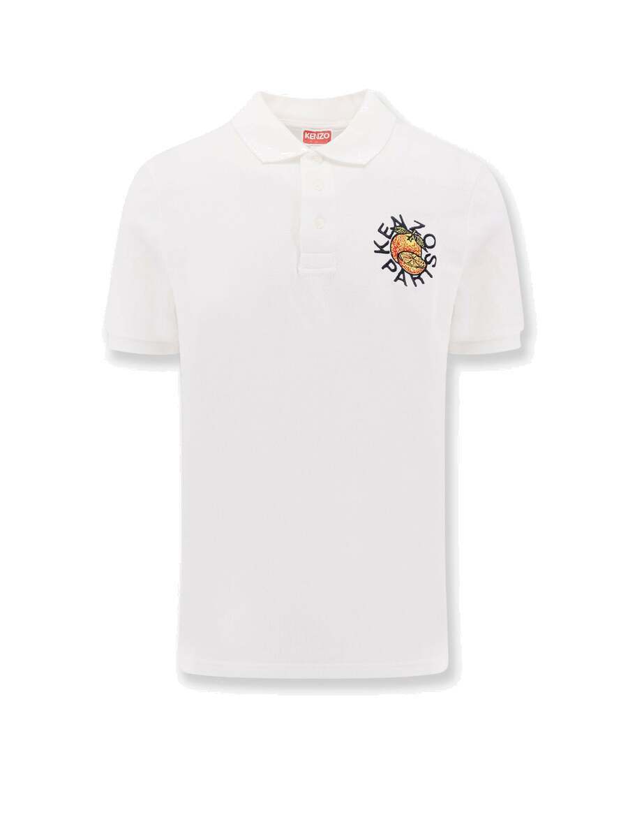 ★送料・関税込★KENZO★BOKE FLOWER CREST LOGO POLO T SHIRT★ Kenzo Paris Men's 'Boke Flower' Crest Polo Shirt