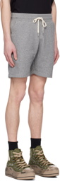 John Elliott Gray Crimson Shorts