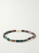Luis Morais - 14-Karat Gold Agate Beaded Bracelet