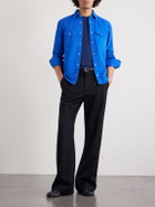 TOM FORD - Lyocell and Cotton-Blend T-Shirt - Blue