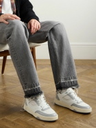 CELINE - CT-09 Leather, Rubber and Mesh Sneakers - Gray