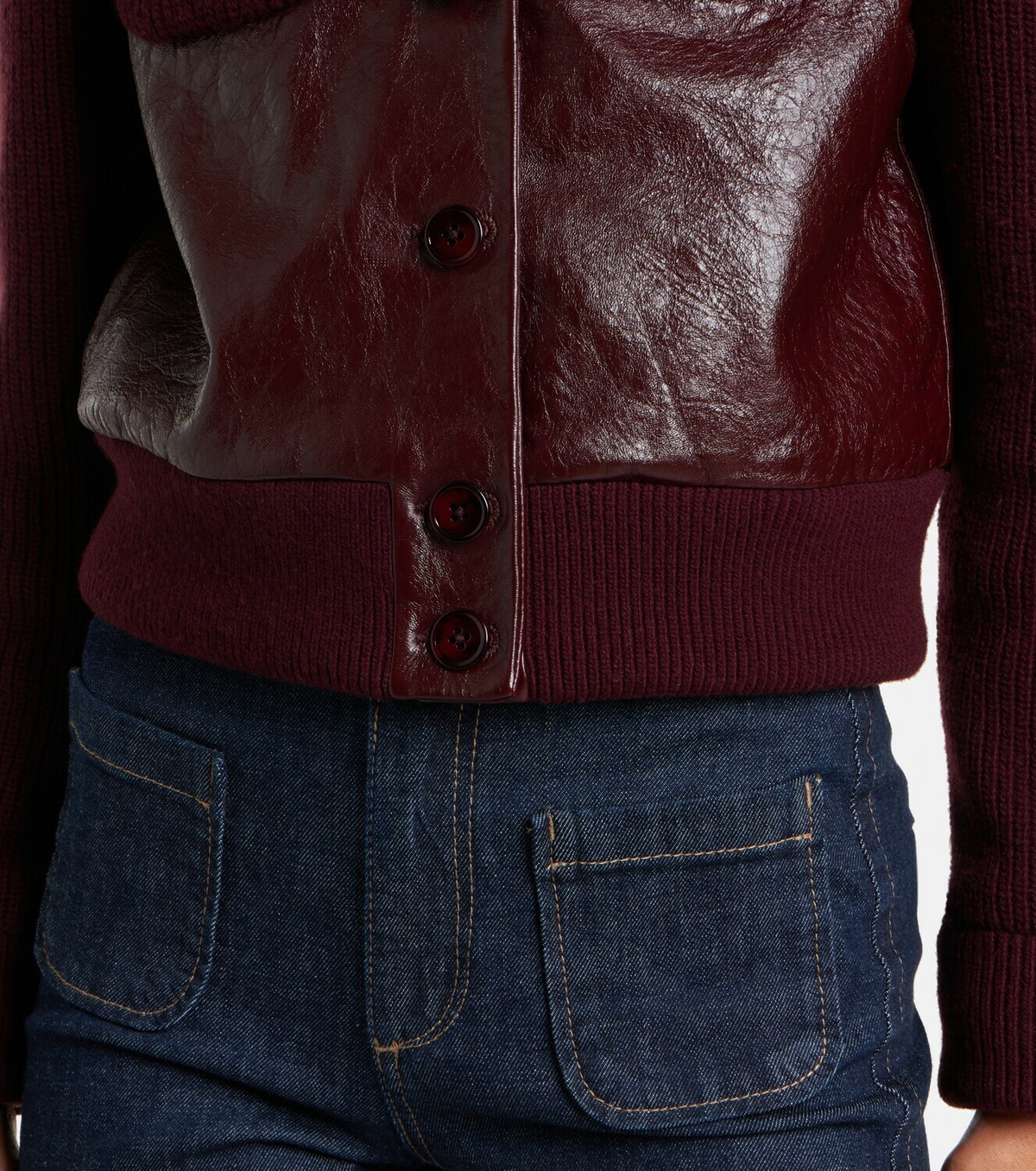 Dorothee Schumacher It's A Match cropped leather jacket