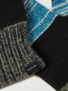 Paul Smith - Colour-Block Wool Fingerless Gloves