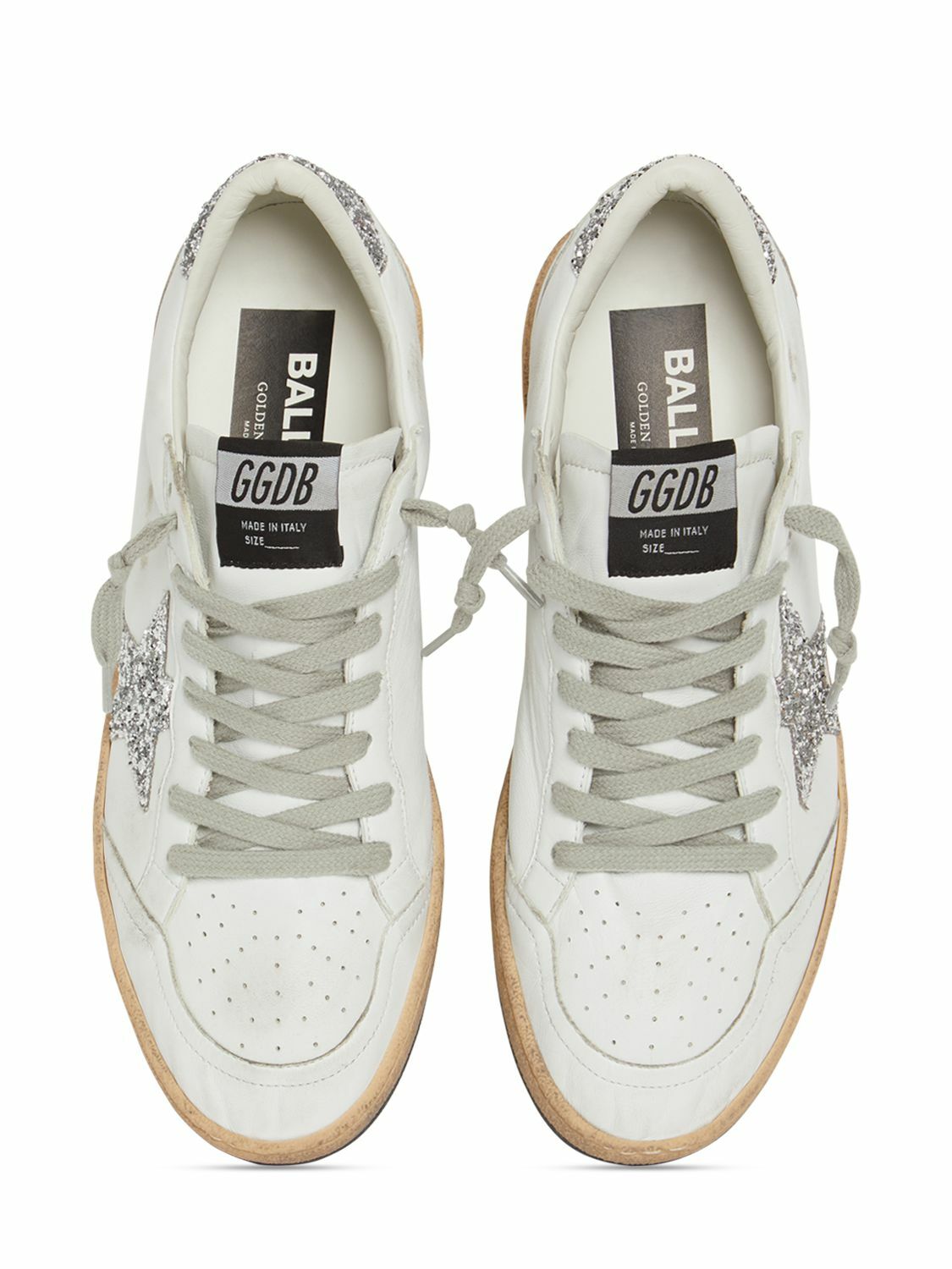 GOLDEN GOOSE - 20mm Ball Star Nappa Leather Sneakers Golden