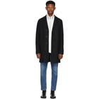 Harris Wharf London Black Cavalry Twill Boxy Coat