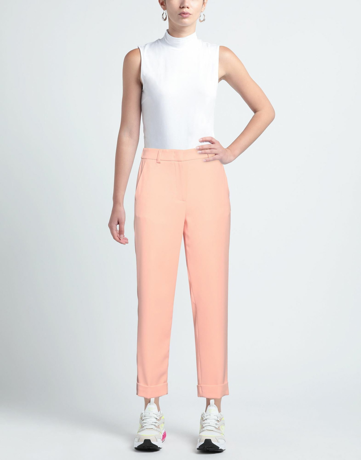 Peserico Womens Pants in Salmon pink