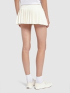 DSQUARED2 - Viscose Knit Logo Pleated Mini Skirt