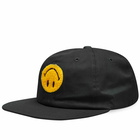 MARKET Men's Smiley Upside Down 6 Panel Cap in Black