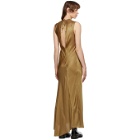 Ann Demeulemeester SSENSE Exclusive Gold Keyhole Dress