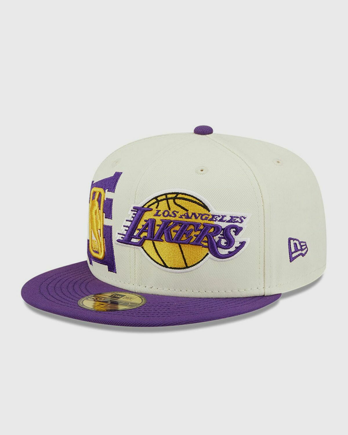 Men's New Era Purple Los Angeles Lakers Multi 59FIFTY Fitted Hat 