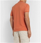 Brunello Cucinelli - Contrast-Tipped Cotton-Piqué Polo Shirt - Orange