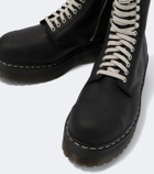 Rick Owens x Dr. Martens Quad leather platform ankle boots