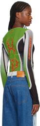 Heron Preston Green Gothic Bodysuit