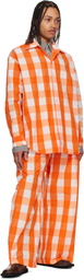 Walter Van Beirendonck Orange Sun Trousers