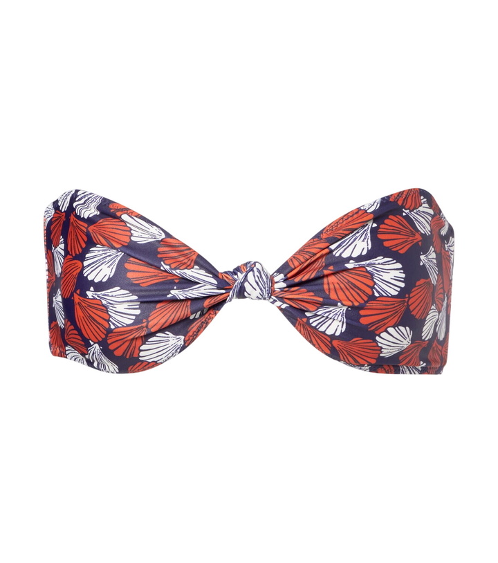 Photo: Same Knotted printed bandeau bikini top