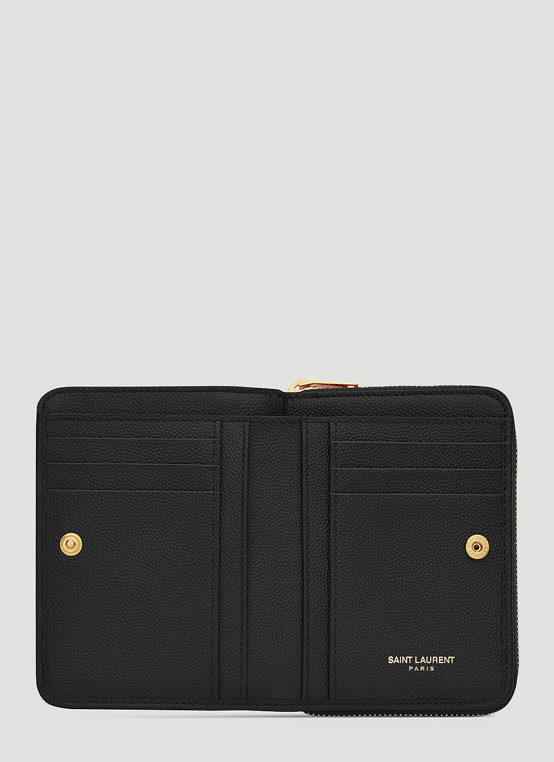 Saint Laurent Matelassé Compact Wallet