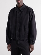 YOKE - Garment-Dyed Cotton-Twill Blouson Jacket - Black
