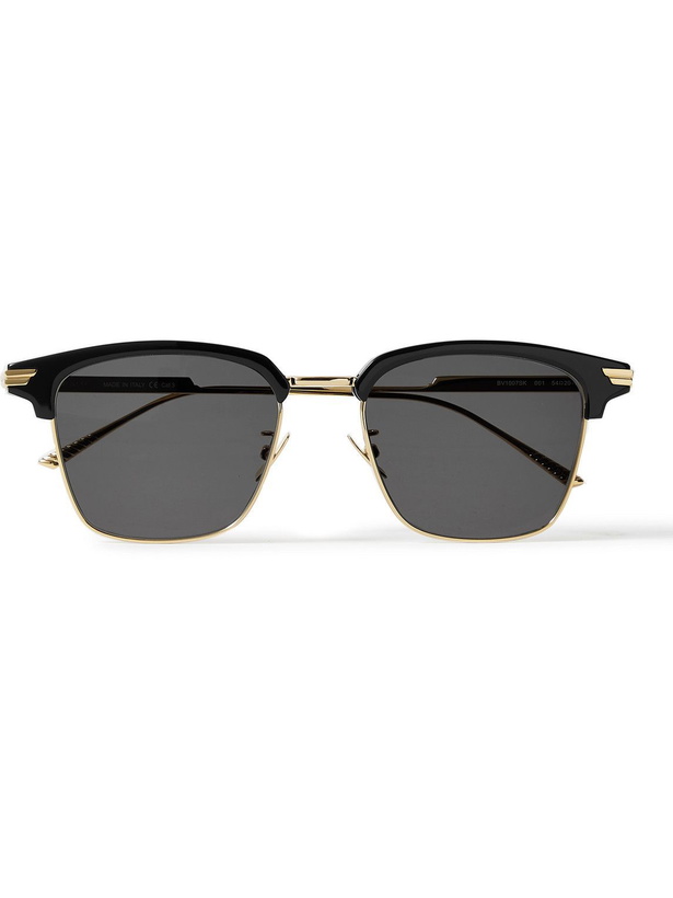 Photo: Bottega Veneta - D-Frame Gold-Tone and Acetate Sunglasses