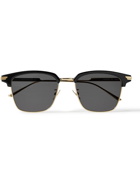 Bottega Veneta - D-Frame Gold-Tone and Acetate Sunglasses