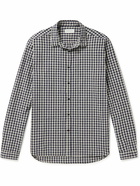 Oliver Spencer - Clerkenwell Checked Cotton and Linen-Blend Shirt - Blue