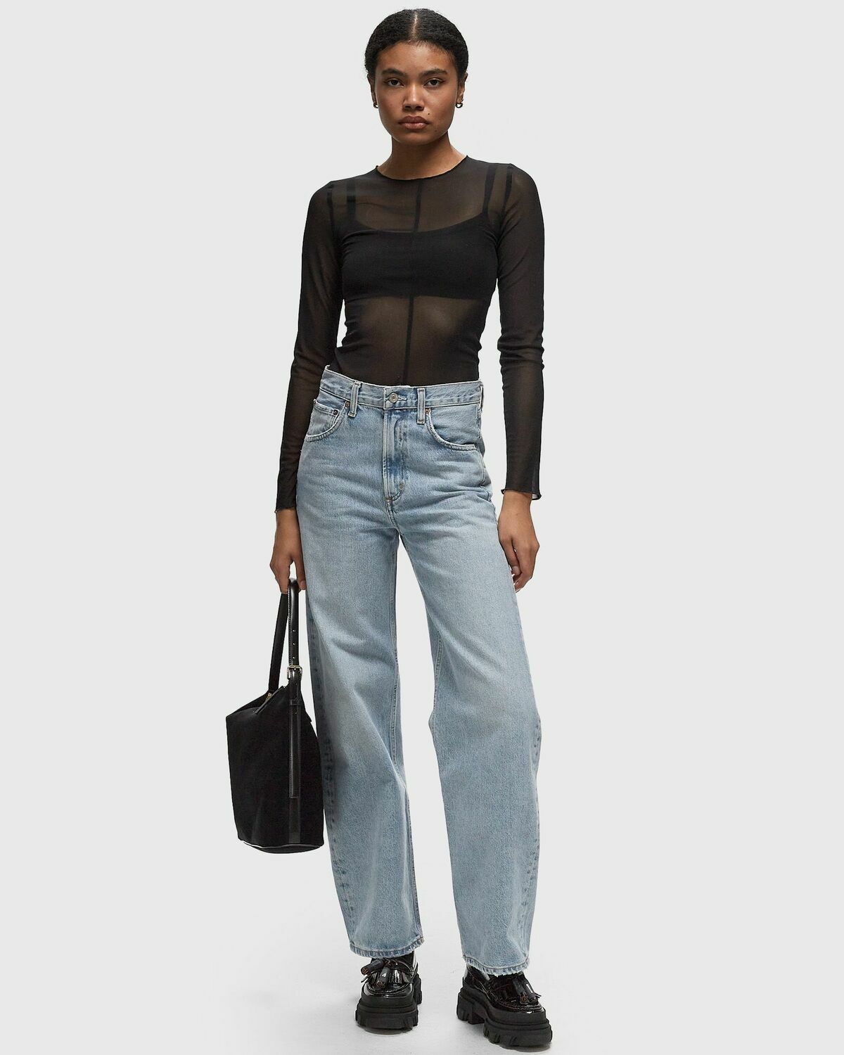 Won Hundred Alba Cut Black Longsleeves