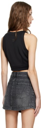 DRAE Black Side Zip Tank Top