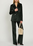 Gabriela Hearst Angela Double-breasted Corduroy Blazer Green