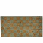 Ferm Living Duo Quilted Blanket in Green Tonal