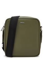 Boss Northon Logo Saffiano Leather Cross-body bag - Green - One Size